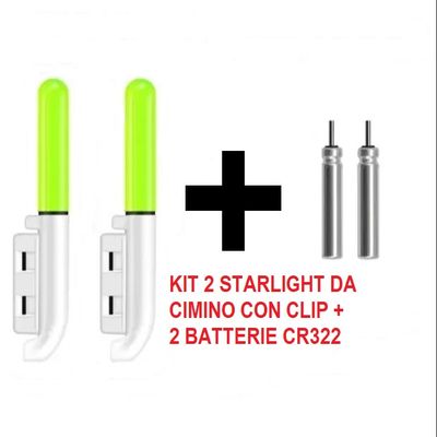 KIT 2 Starlight Led da Cima + 2 BATTERIE CR322