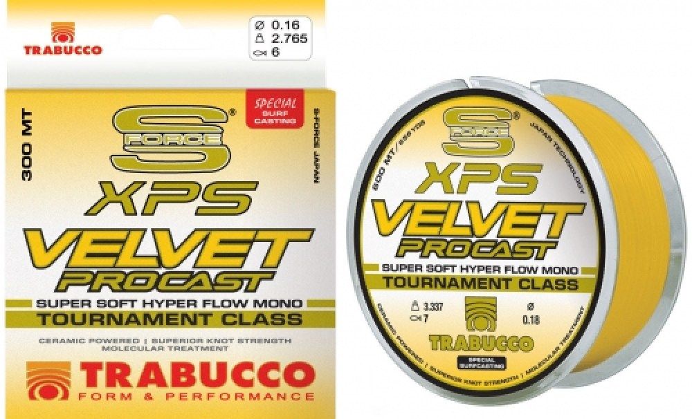 Trabucco Velvet Pro cast 300mt giallo