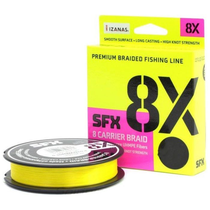 Sufix SFX 8X 135mt Hot Yellow Braid Izanas