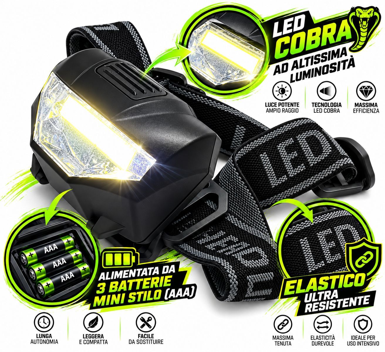 Lampada Testa HR3 Cobra