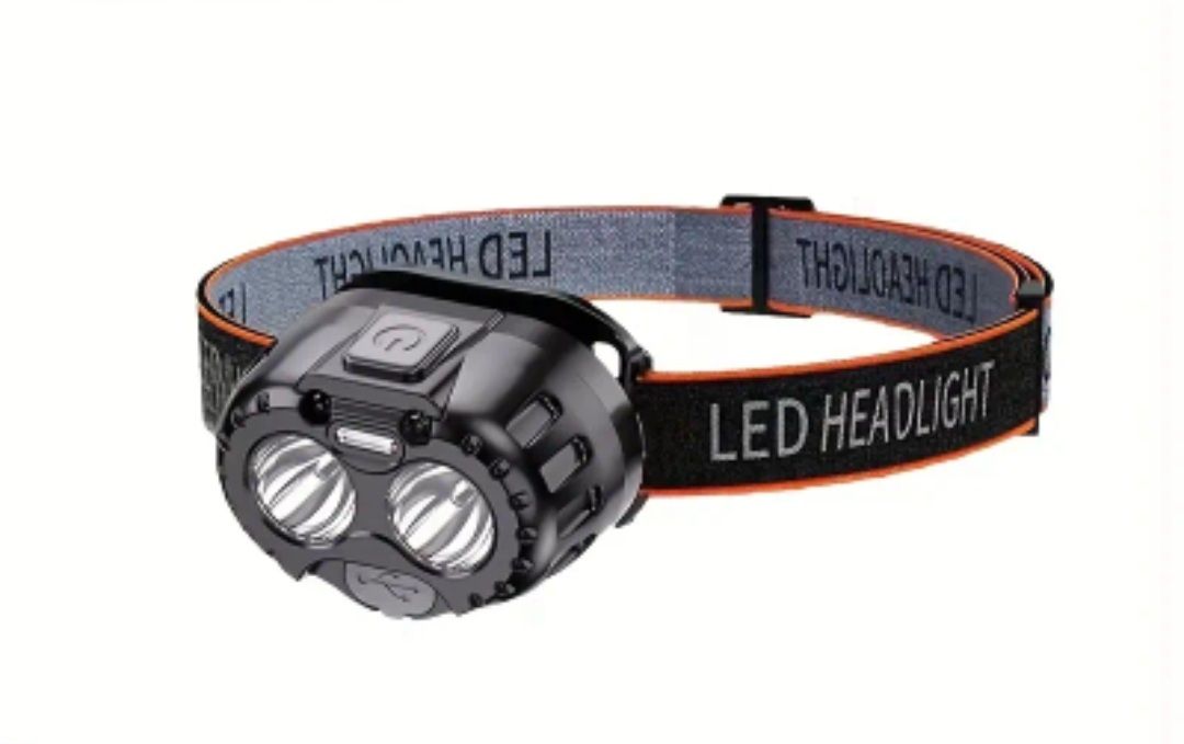 Lampada Frontale Led Ricaricabile USB Sensor