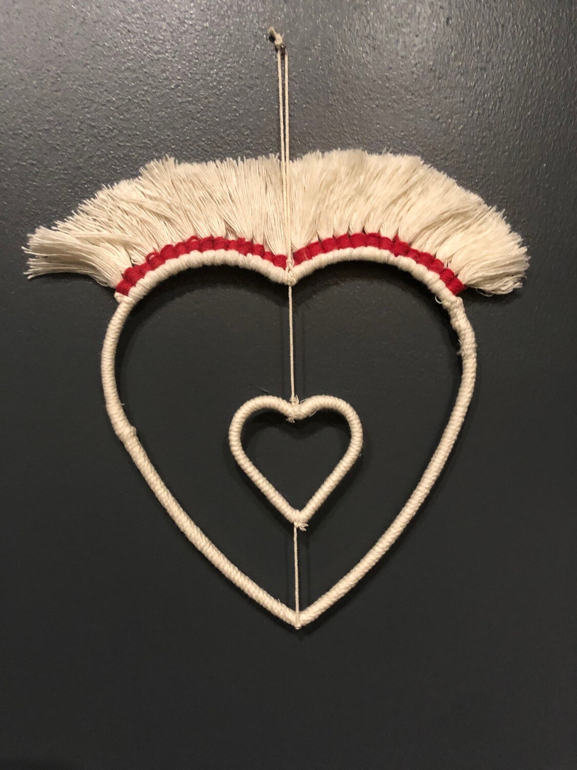Coeur en macramé