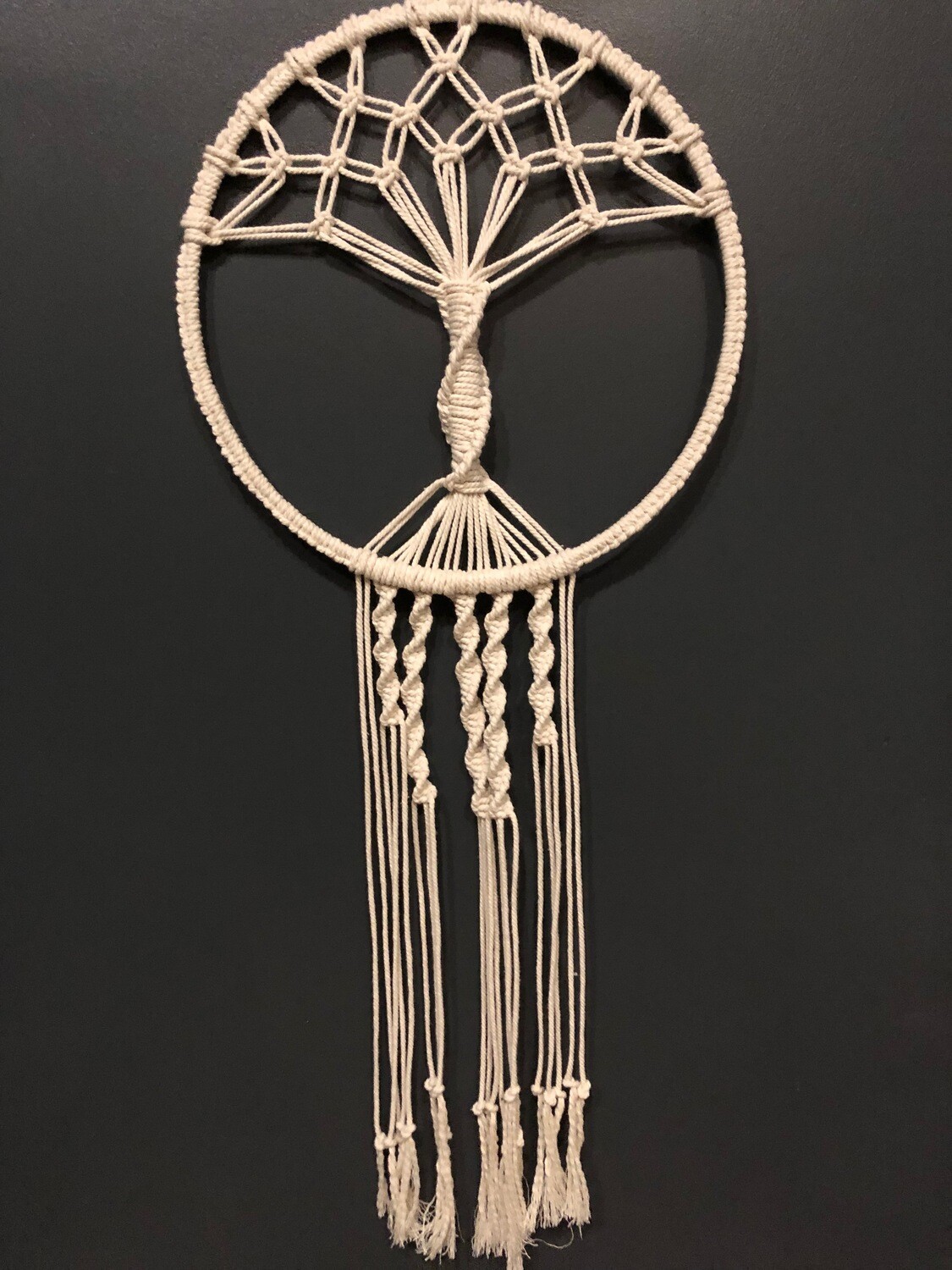 Arbre de vie macramé - Ecru