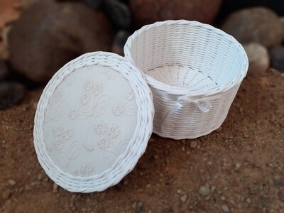 Basket / Flower Patten / Home Decor / Handmade / Papercraft