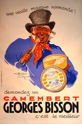 Affiche ancienne publicité - Camembert Georges Bisson - Henry Le Monnier - 1937