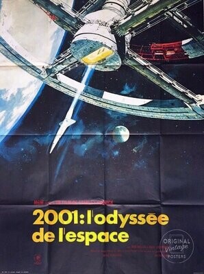 Affiche ancienne cinéma - 2001 : l'odyssée de l'espace - Stanley Kubrick - 1968