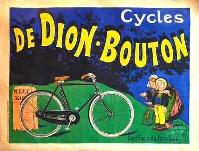Affiche ancienne publicité - Cycles de Dion Bouton - Eugène Ogé - 1910