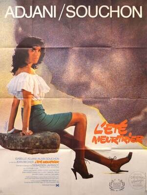 Affiche ancienne cinéma - L'été meurtrier - Souchon - Adjani - 1983