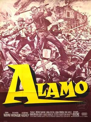 Affiche ancienne cinema - Alamo - John Wayne - 1960