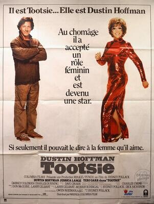 Affiche ancienne cinéma - Tootsie - Sidney Pollack - Dustin Hoffman - 1982