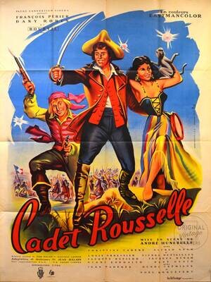 Affiche ancienne cinéma - Cadet Rousselle - Bourvil - 1954