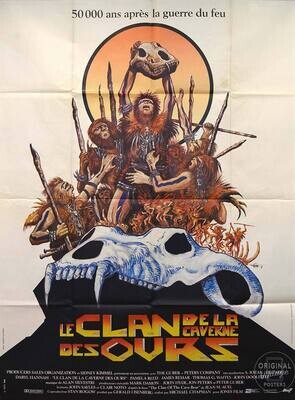 Affiche ancienne cinéma - Le Clan de la caverne des ours - Daryl Hannah - 1984