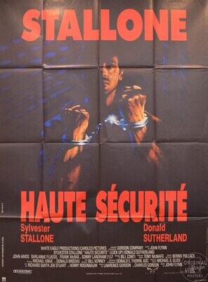 Affiche ancienne cinéma - Haute sécurité - Stallone - 1989