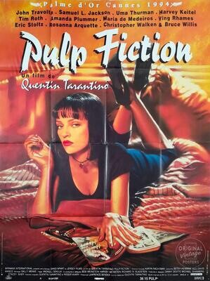 Affiche ancienne cinéma - Pulp Fiction - Quentin Tarantino - 1994
