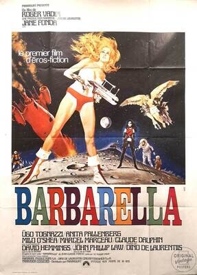Affiche ancienne cinéma - Barbarella - Jane Fonda - 1968