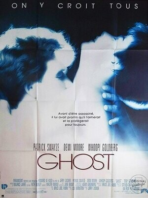 Affiche ancienne cinéma - Ghost - Swayze Moore Goldberg - 1990