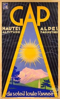Affiche ancienne publicité - PLM Gap - 1932