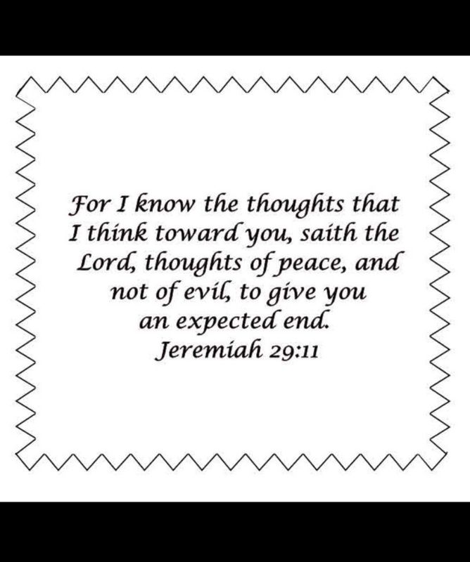 Jeremiah 29:11    100 cloths