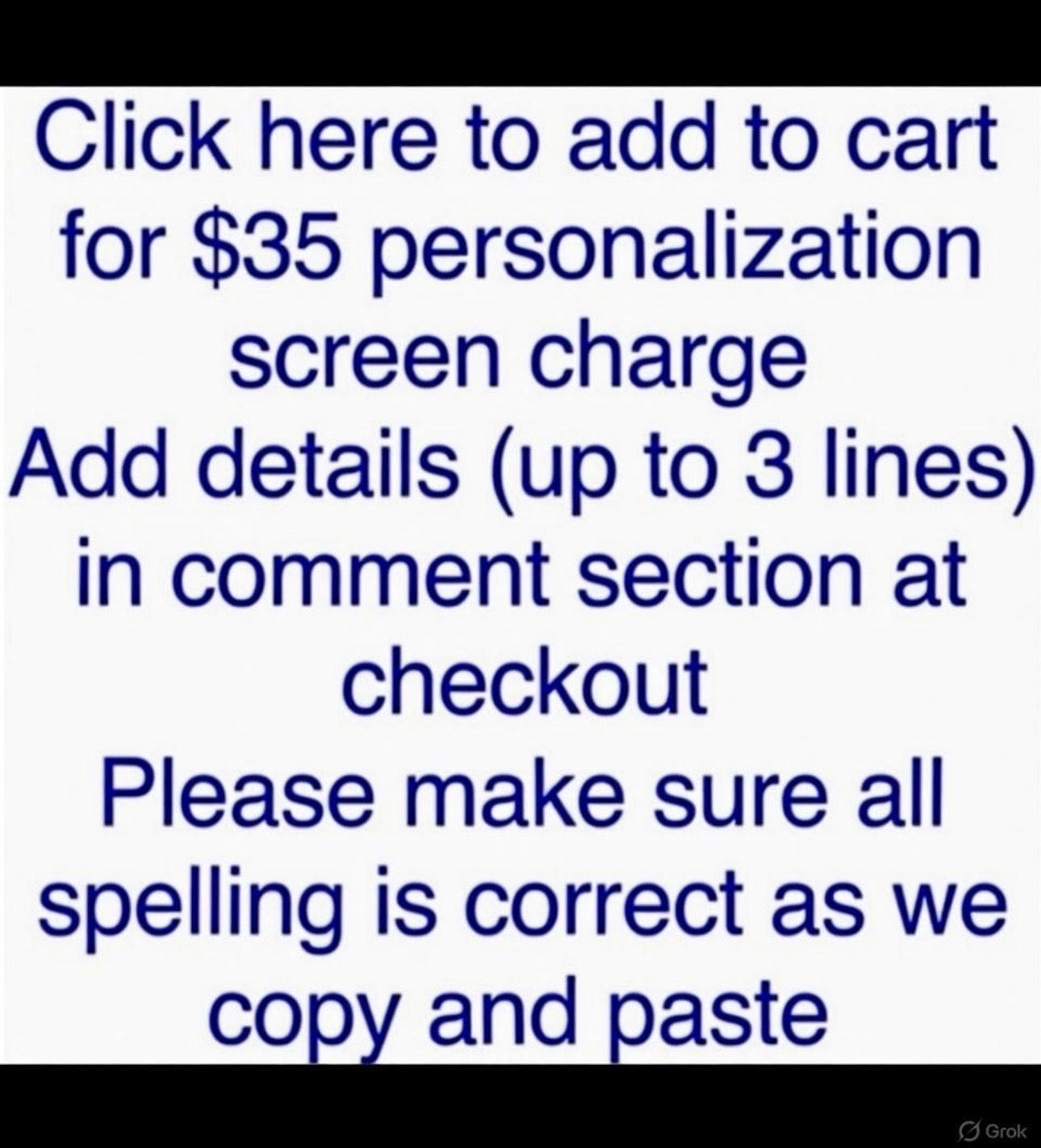 Add Screen Charge here on Quantities of 500 and more per design