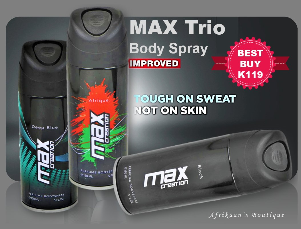 Body Spray Max Trio Pack 150Ml