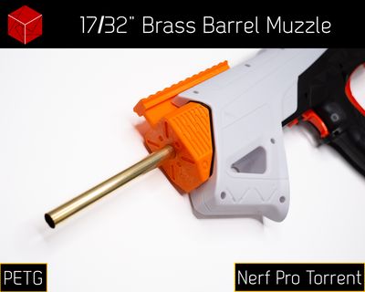 Extended Barrel Muzzle for Nerf Pro Torrent