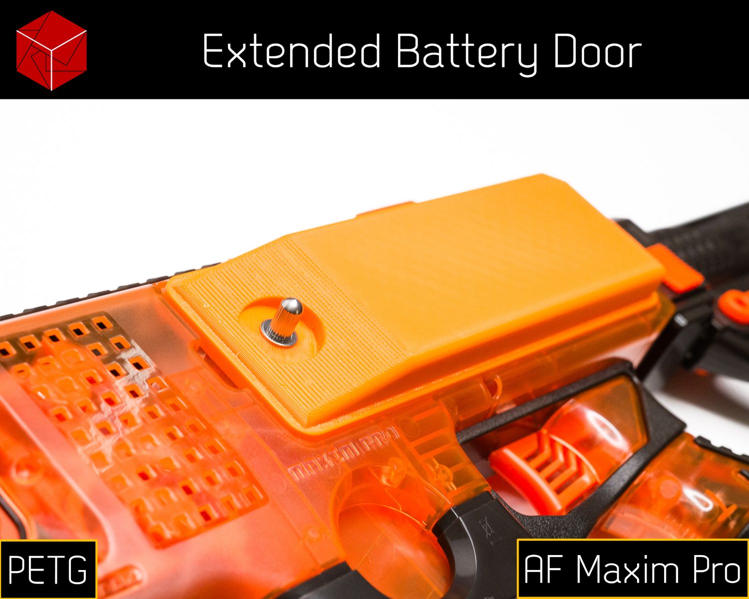 Extended Battery Door [PETG] for Adventure Force Maxim Pro
