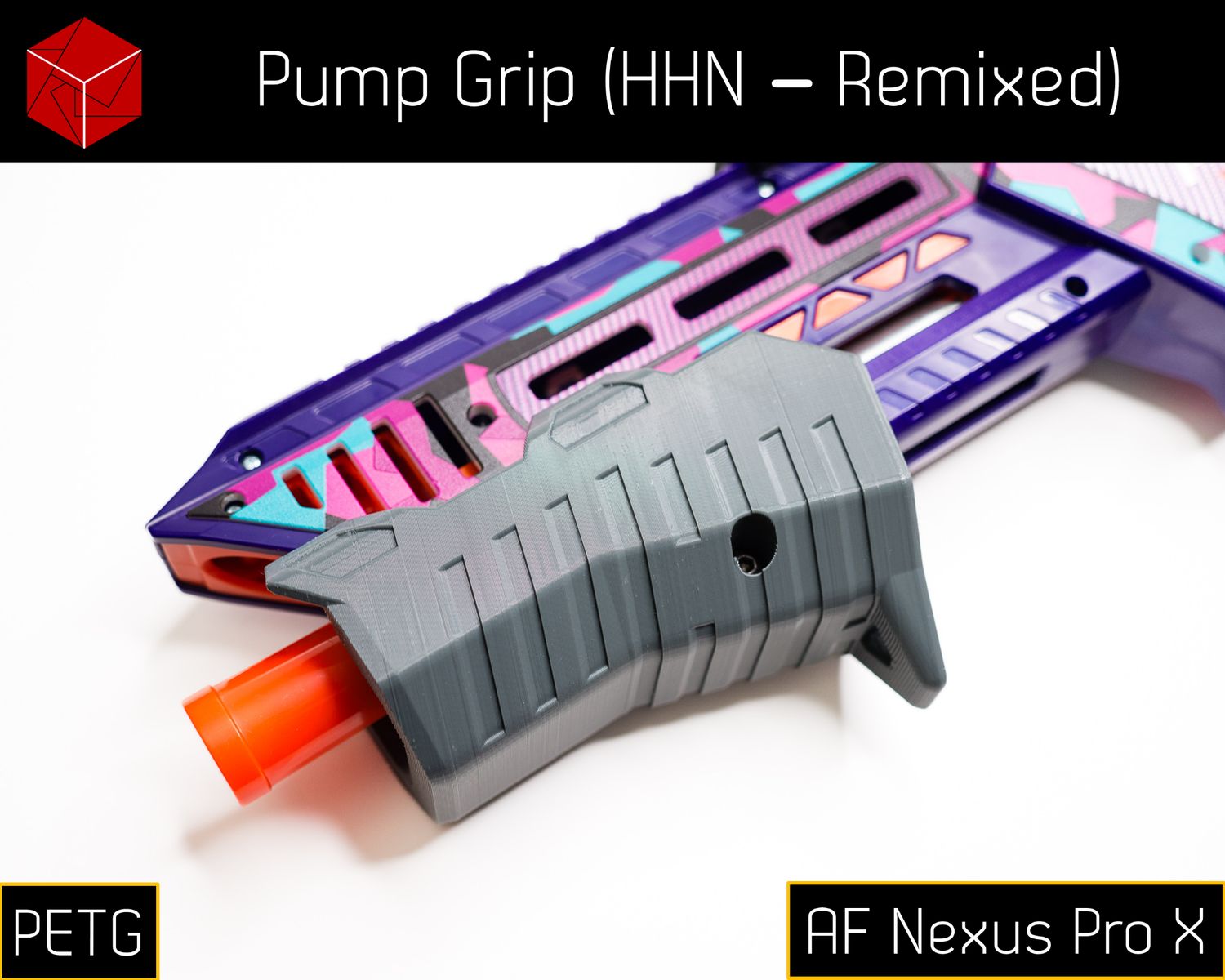 Pump Grip (HHN Remix) [PETG] for Adventure Force Nexus Pro X