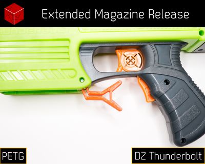 Extended Mag Release [PETG] for Dart Zone Thunderbolt