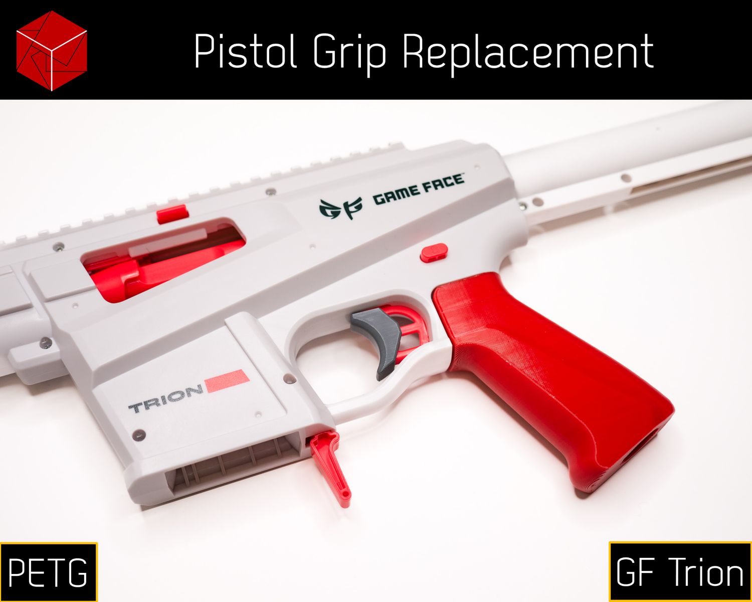 Pistol Grip Replacement [PETG] for Game Face Trion