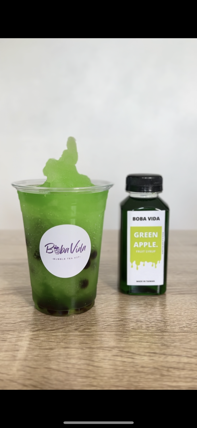 NEW! Green Apple 5 MIN Fruit Bubble Tea Kit