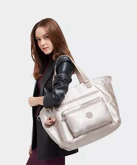Metallic Tote Bag Kipling