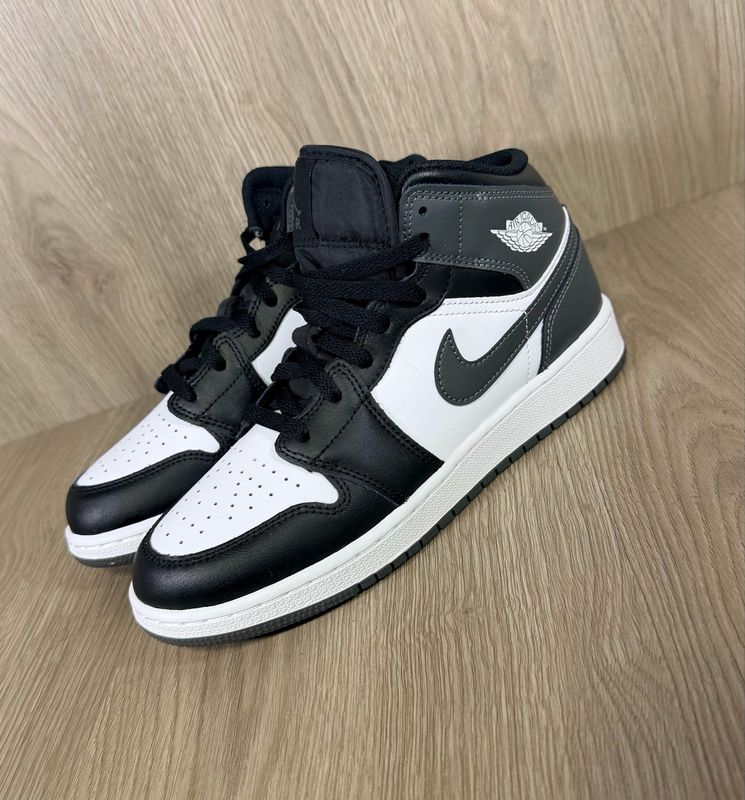 Air Jordan 1 Mid Black/ Iron Grey/ White