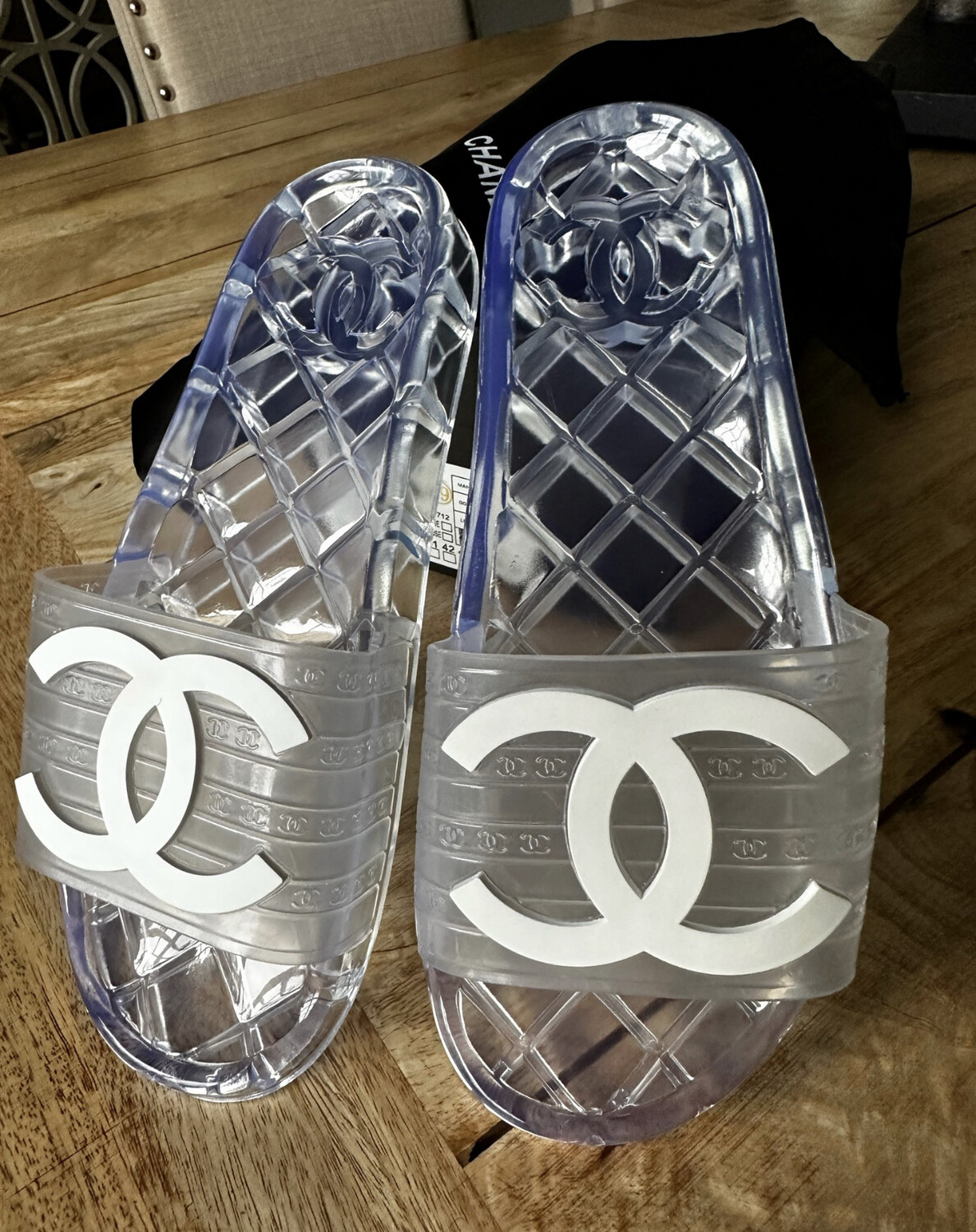 Chanel Translucent Slides. DEPOSIT $30 PRE-ORDER ONLY!!! PRICE IS $70