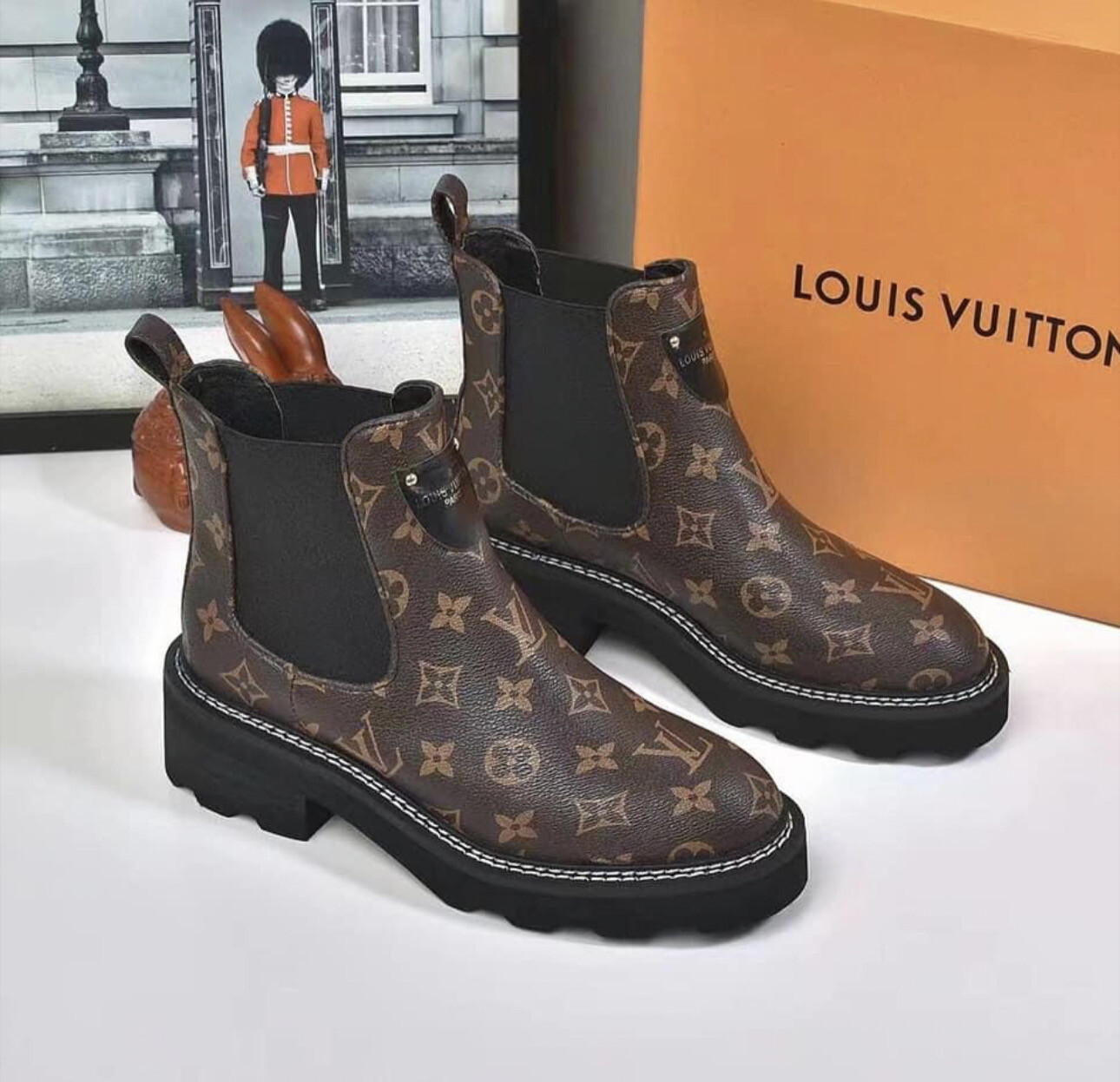 LV Mono Pull-on Boots PRE-ORDER. Deposit Amount Is $70 Plus $10 Shipping