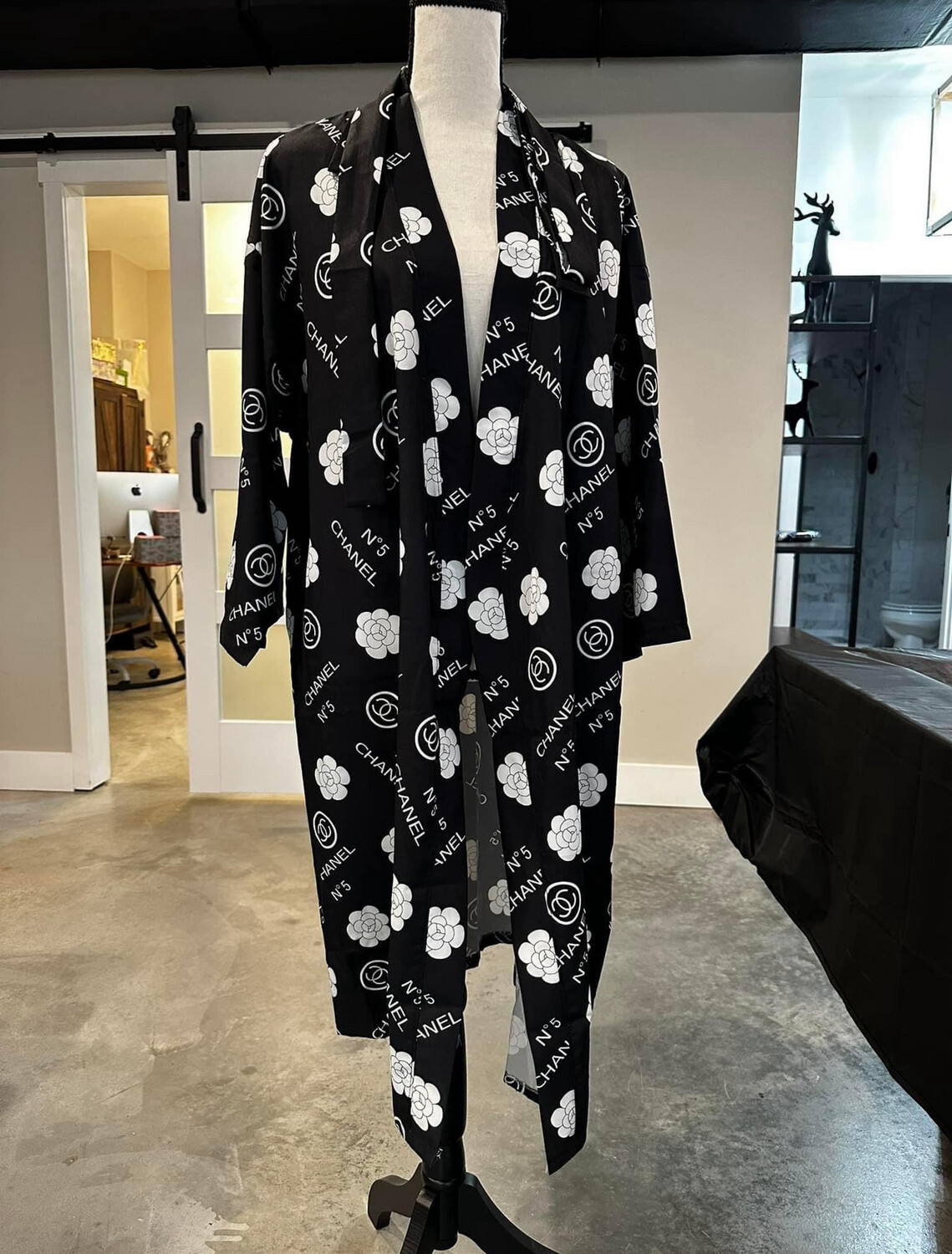 Chanel Black Robe XL