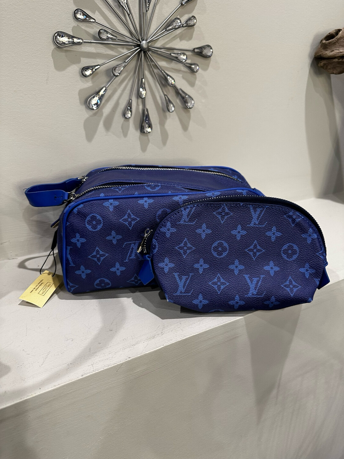 LV Blue Mono Toiletry Set