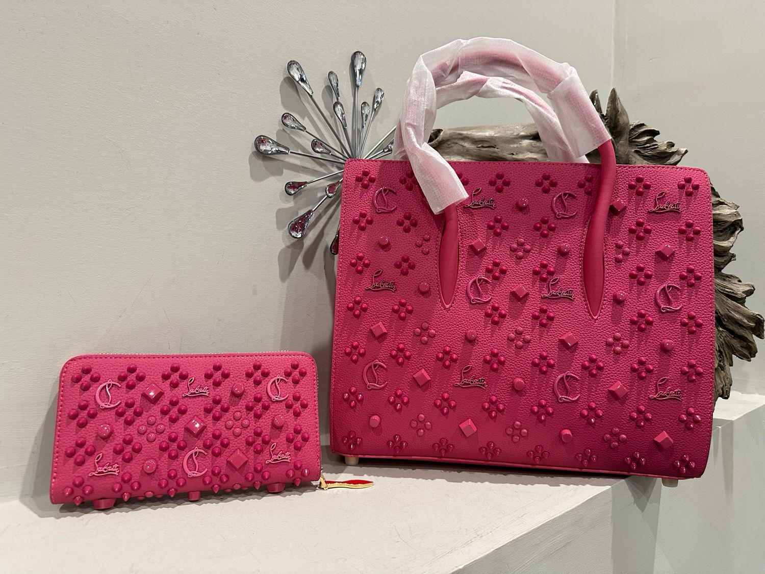 Christian Louboutin Pink Paloma Tote