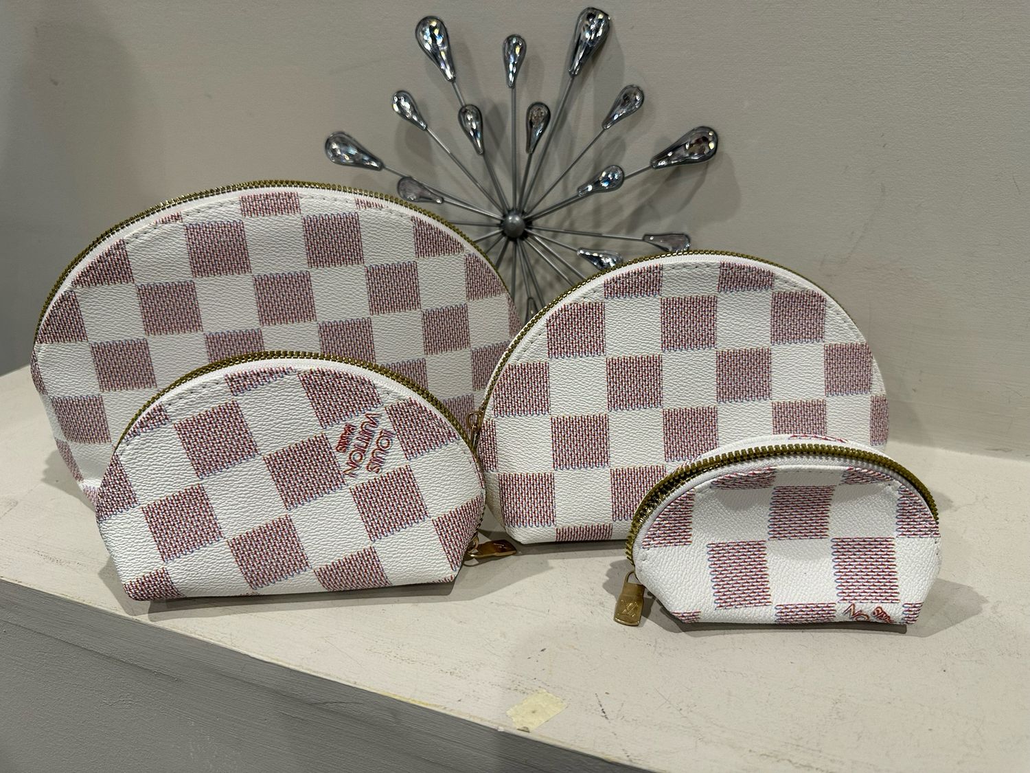 LV Damier 4-pc Toiletry Set