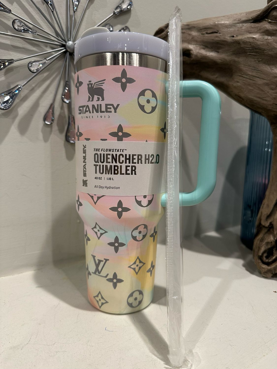 LV Water Colors Stanley 40 oz Tumbler
