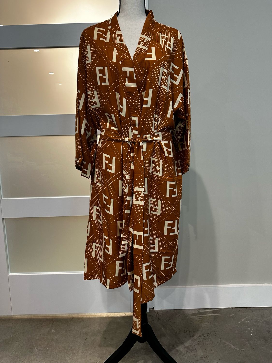 Fendi Cognac Robe XL