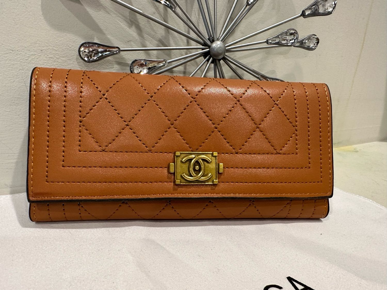 Chanel Cognac Wallet