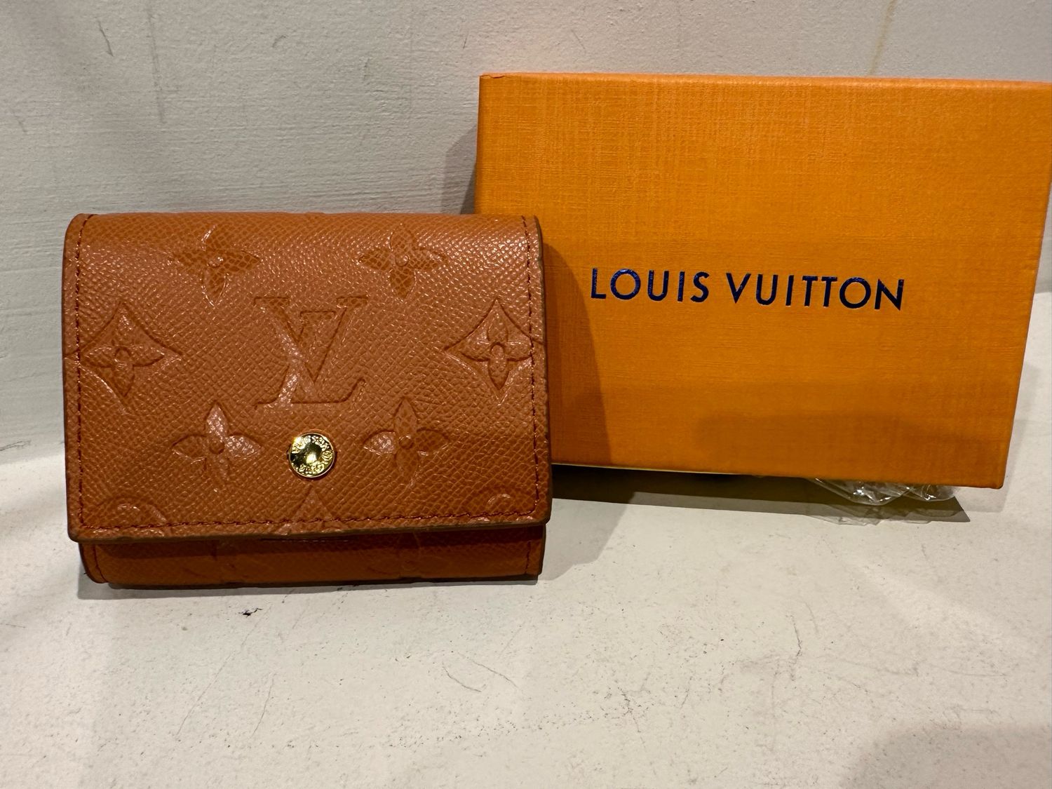 LV Cognac Card Holder