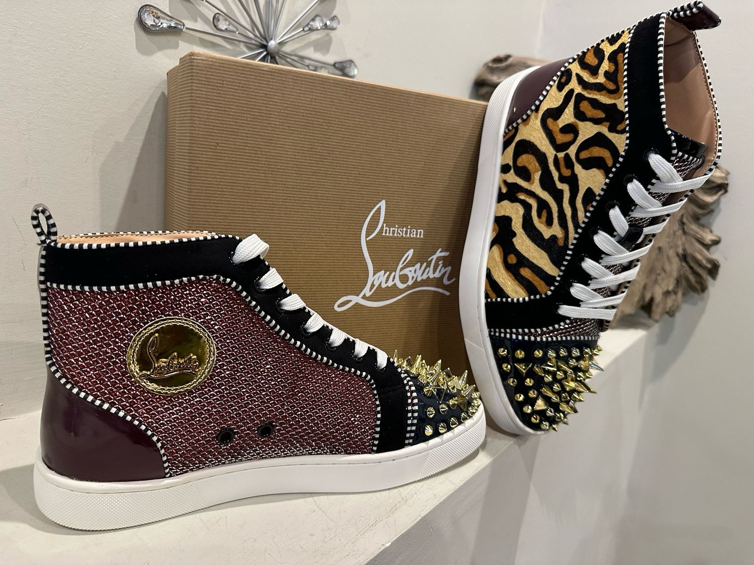 Christian Louboutin Leopard Studded High top 10