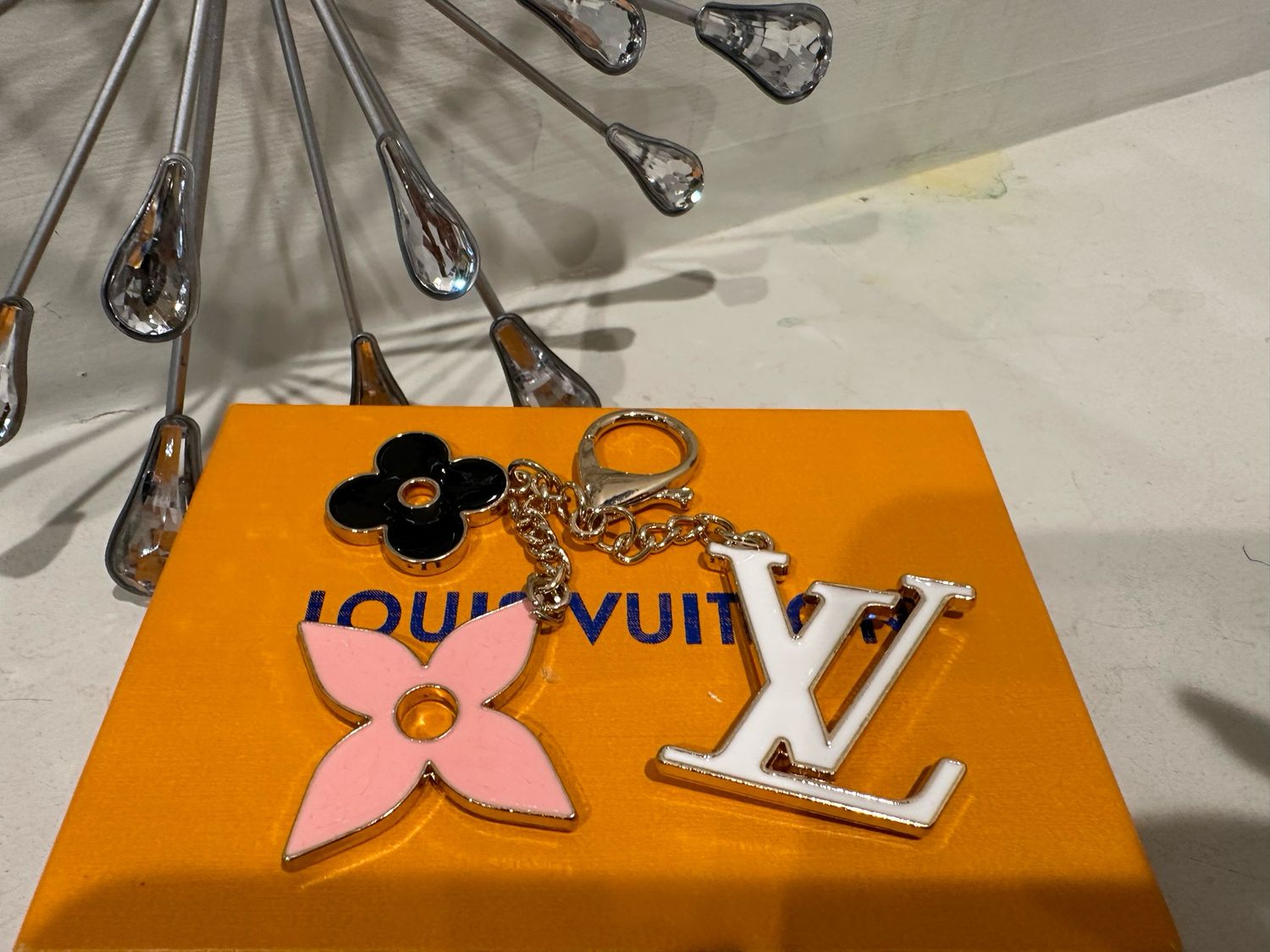 LV Pink Flowers 🌸 Keychain