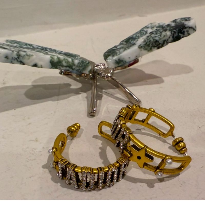Jadior Antique Gold Hoops