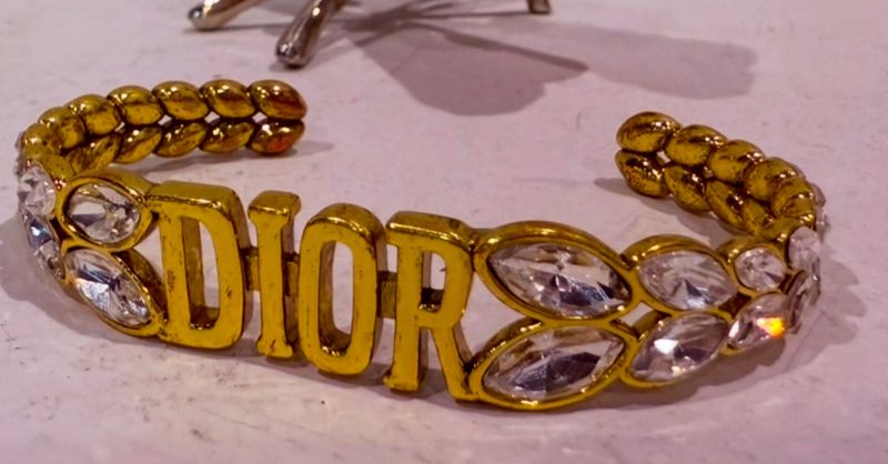 Dior Antique Gold Open Bracelet