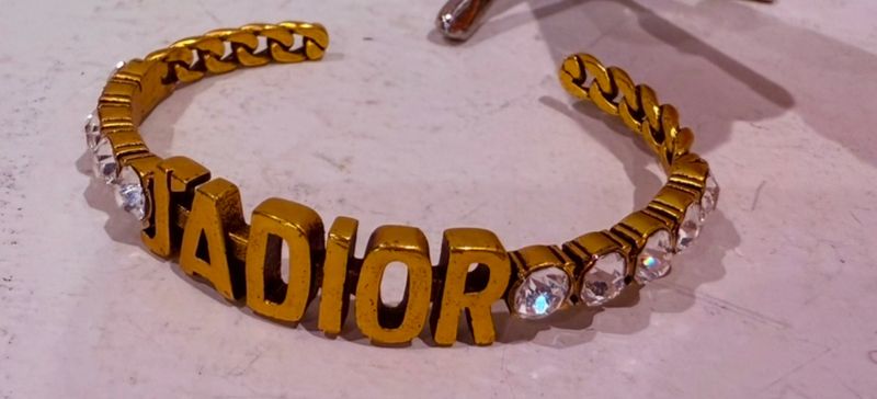 Dior Antique Gold Open Bracelet
