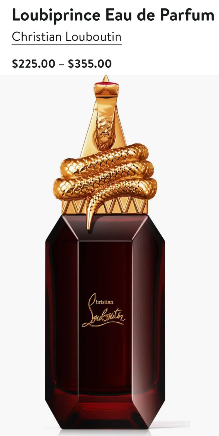 Loubiprince Eau de Parfum Christian Louboutin $225.00 - $355.00 Retail
