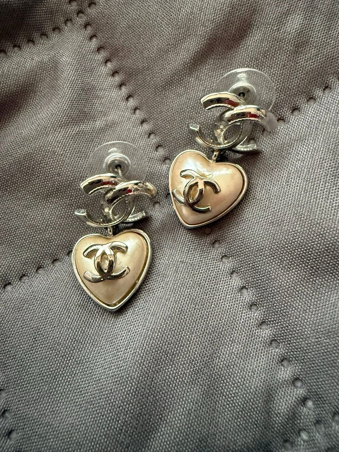 Chanel Heart Earrings