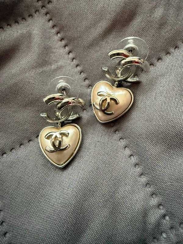 Chanel Heart Earrings